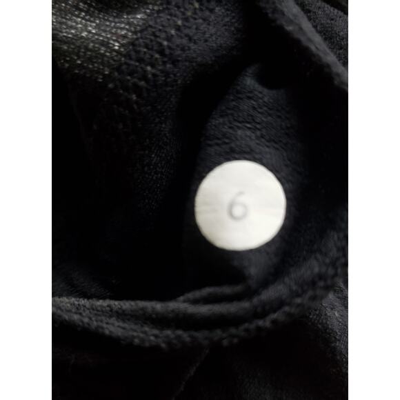 Lululemon Athletica 6 No Limits Racerback Tank 4 Black Stripe Black Tank - Picture 3 of 5